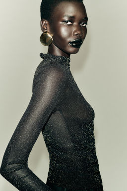 METALLIC THREAD TOP - Zara фото 5