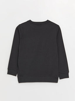 Bisiklet Yaka Avengers Bask?l? Uzun Kollu Erkek ?ocuk Sweatshirt - Waikiki фото 3