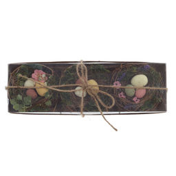 Набор из 3-х изделий декоративных "Гнездо пасхальное" (10*5), L33 W10 H5 см