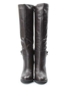 02-DL17-56 BROWN Сапоги зимние женские (натуральная кожа, натуральный мех) - Фабричный китай фото 8