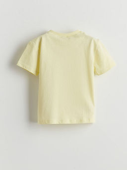 Bisiklet Yaka Bask?l? Erkek ?ocuk Ti??rt