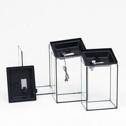 Комплект аквариумов Матрёшка - 3 шт, с крышками, Колонна, 24 л, 30 л, 36 л - Пижон фото 3