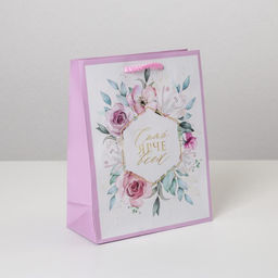 Цена за 2 шт. Пакет подарочный ламинированный, упаковка, Just for you, MS 18×23×8 см
