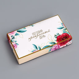 Коробка складная для 8 конфет без окна «Прекрасного настроения», 9.8×17.7×3.5 см