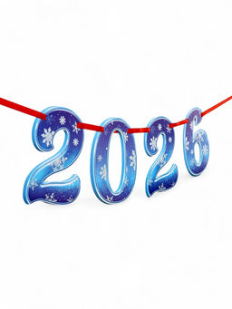 Гирлянда на ленте Новый год 2026, лошадки, 150 см