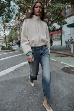 HIGH NECK BOUCL_ JACKET