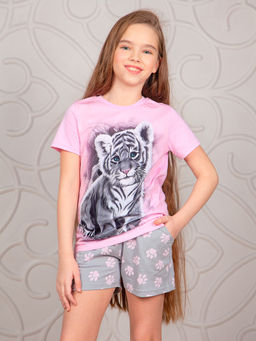 Пижама "Тигренок",розовый