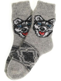 Носки детские "Хаски с орнаментом" 6719-3