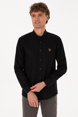 Erkek Siyah Uzun Kollu Basic G_mlek Sepette S_rpriz _ndirim - U.s. polo assn фото 3