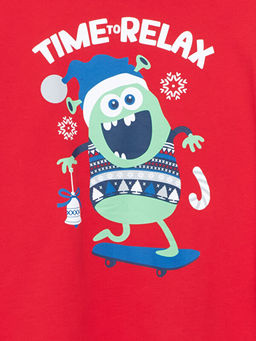 Bisiklet Yaka Erkek ?ocuk Pijama Tak?m?