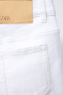 BASIC STRAIGHT DENIM BERMUDA SHORTS - Zara фото 4