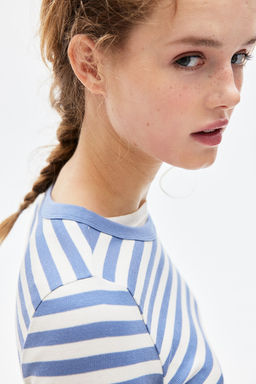 Camiseta en punto de canale - H&m фото 5