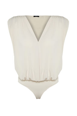 Tas Vatkal? Kruvaze Yaka Esnek C?tc?tl? Orme Body TWOSS23BD00007