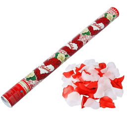 Пневмохлопушка Любовь, лепестки роз, красные и белые, 60 см - Страна карнавалия фото 3