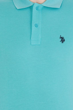 U. S. Polo Assn Мужская мятная базовая футболка с воротником-поло - U.s. polo assn фото 7