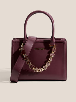 Женский тоут LOVE MOSCHINO DANGLING Артикул 4561262, фиолетово-бордовый