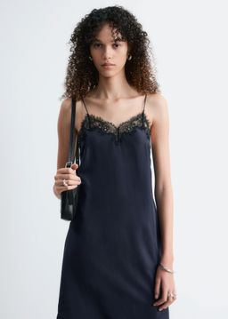 Vestido midi lencero de seda - H&m фото 3