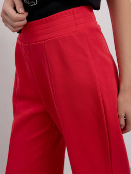 CONTE Брюки из футера с рельефными швами и разрезами LBK 2595 tomato - Conte elegant фото 7