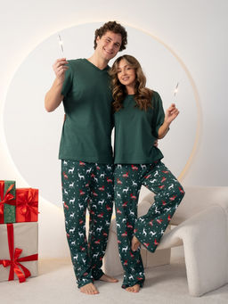 Новогодняя женская пижама с брюками - Binita фото 4