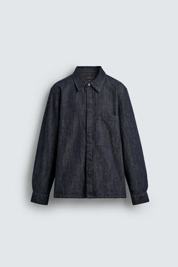 RELAXED FIT DENIM SHIRT - Zara фото 7
