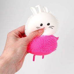 Цена за 12 шт. Антистресс сквиш мялка «Зайка», цвета МИКС, в шоубоксе