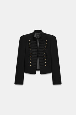 BLAZER ENTALLADA HOMBRERAS / Negro - Zara фото 5