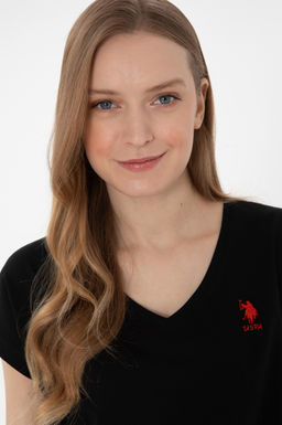 Kad_n Siyah Basic Ti__rt Sepette S_rpriz _ndirim - U.s. polo assn фото 3