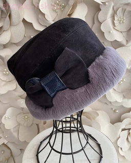 Мишель замша мех.норка Шапка женская (56-58)