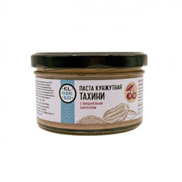 El Greko. Кунжутная паста (тахини) с вишневым сиропом, стекл.банка, 150г