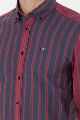 Мужская темно-синяя рубашка с длинным рукавом - U.s. polo assn фото 14