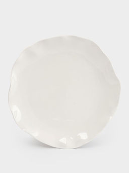 Тарелка обеденная, 26 см, фарфор P, белая, Волнистый край, White ocean - Anna lafarg фото 8