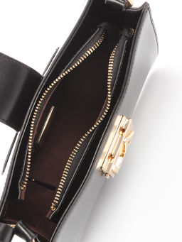 LACCOMA сумка L1012-черный натуральная кожа полиэстер  фото 6