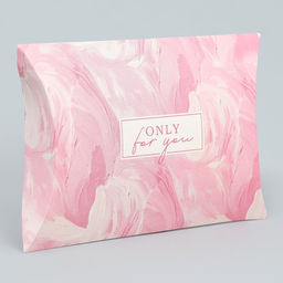 Цена за 10 шт. Коробка подарочная складная фигурная, упаковка, Only for you, 11 х 8 х 2 см