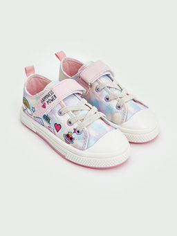 C?rt C?rtl? Bask?l? K?z Bebek Spor Ayakkab?