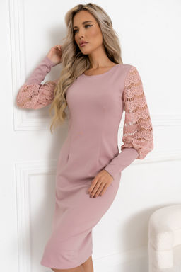 Платье Open Style 6412 пудрово-розовый
