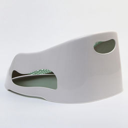 Горка для купания новорожденных Крошка Я, 0-6 мес., р-р 43×30×19 см, белый/мятный