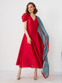 Большой, мягкий, тонкий и очень нежный двусторонний палантин с рисунком - Tantino фото 11