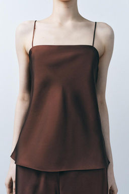 SILK STRAPPY TOP - Zara фото 2