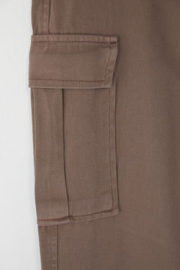 TRENDYOL MAN Siyah Kargo Cepli Gabardin Baggy/Bol Kesim %100 Pamuklu Rahat Pantolon TMNSS24PL00021 - Trendyolmilla фото 28