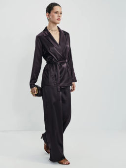 Атласные широкие брюки / Zarina