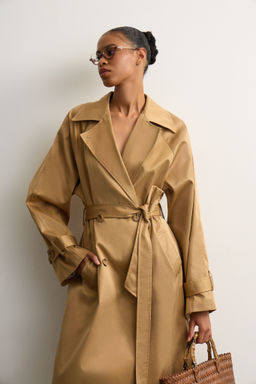 Тренч двубортный с поясом - Mollis фото 3