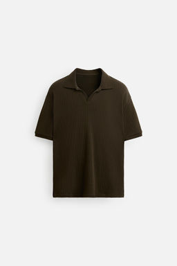 RIB POLO SHIRT - Zara фото 6