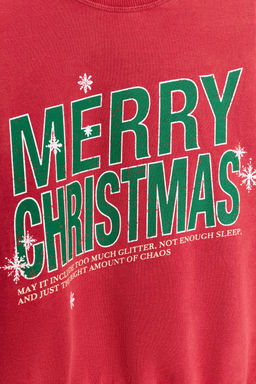 OVERSIZE CHRISTMAS SWEATSHIRT - Zara фото 4