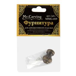 Mr. Carving MMG-019 фурнитура для шкатулок ручка 1 x 1.9 см 5 х 1 шт. №02 бронза - Love2art фото 3