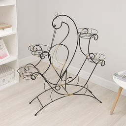 Подставка для цветов Журавль, d=17 см, цвет чёрный - Simaland фото 3