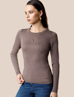 Джемпер тонкой вязки из вискозы с нейлоном - Vilatte фото 7