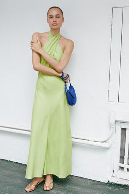 BOLSO BANDOLERA PIEL / Azul