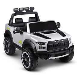 Электромобиль "Мощность скорости" на аккумуляторе, с р/у управлением, в коробке (серый)