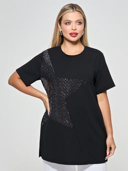 Туника 0280-1 чёрный - Dora фото 26