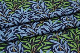 Импорт. хлопок Ивушка цв.сине-голубой, ш.1.45м, хлопок-100%, 100гр/м.кв - Купава фото 6